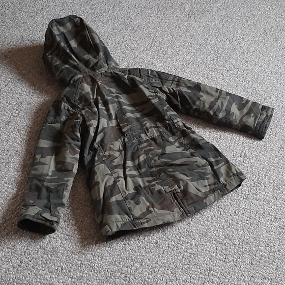 New Girls Heavyweight Cotton Faux Fur Lined Jacket - Picture 8 of 13